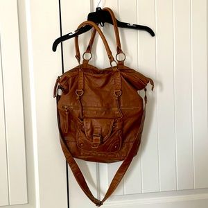 TILLYS Brown Faux-Leather Boho Bag